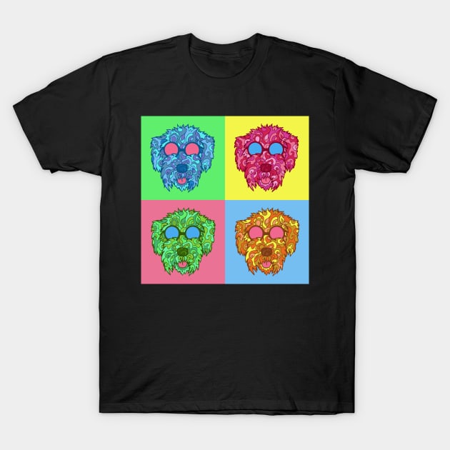 Cockapoo Pop Art T-Shirt by TimeTravellers